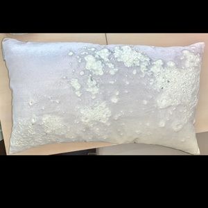 Aviva Stanoff pyrite silk Pillow in Lavender From ABC Home. Unused: Just Stored